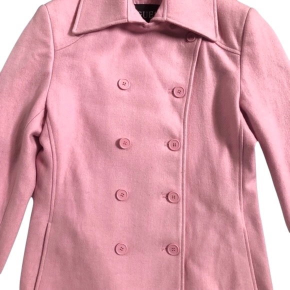 Guess Light Pink Peacoat Jacket M - Picture 2 of 8